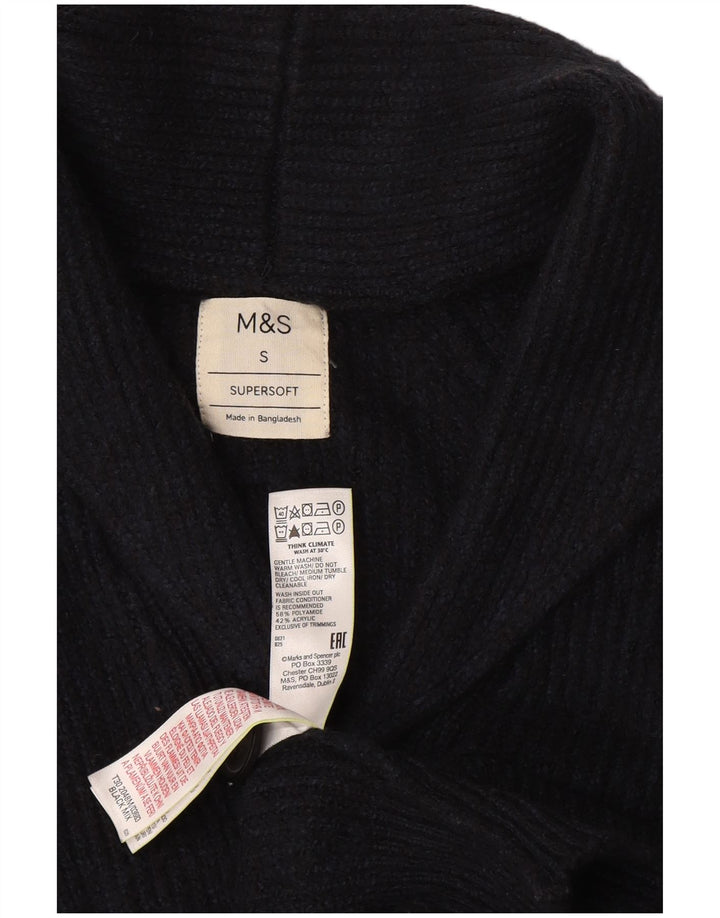Marks & Spencer - Cárdigan para hombre (talla pequeña), color azul marino, poliamida