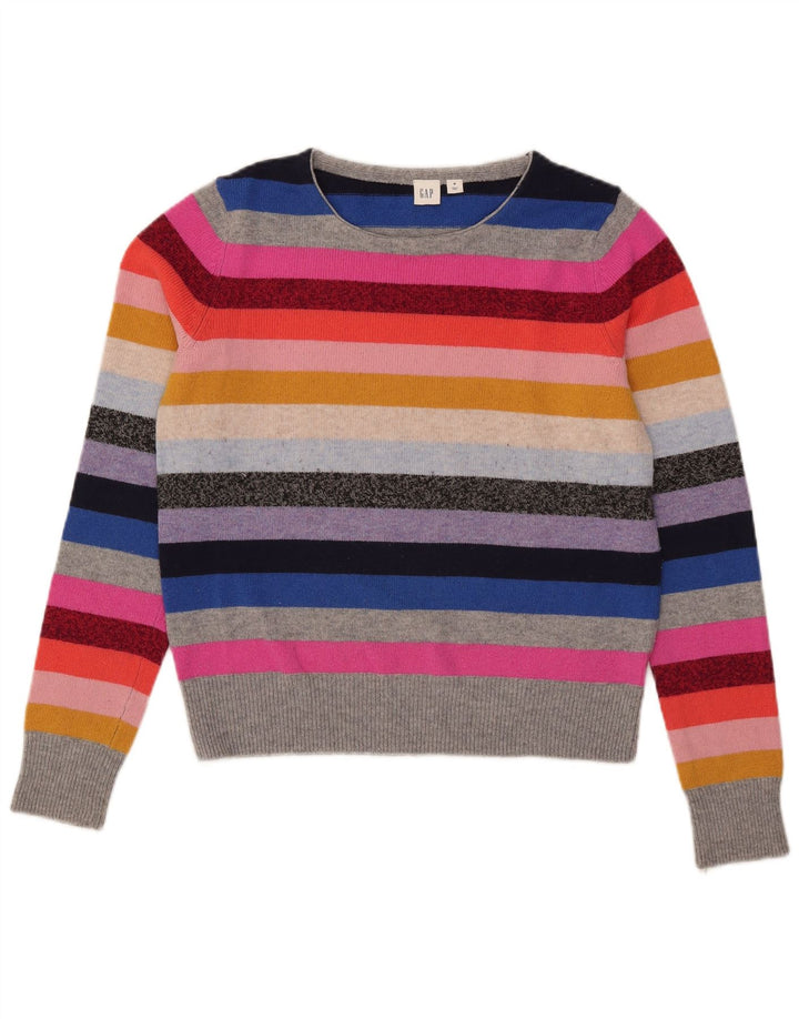 Gap Suéter tipo jersey con cuello barco para mujer UK 40 Mediano Rayas multicolores
