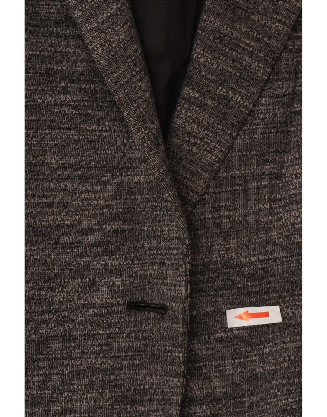Zara Chaqueta Americana Abierta para Mujer UK 42 Gris Medio Moteado