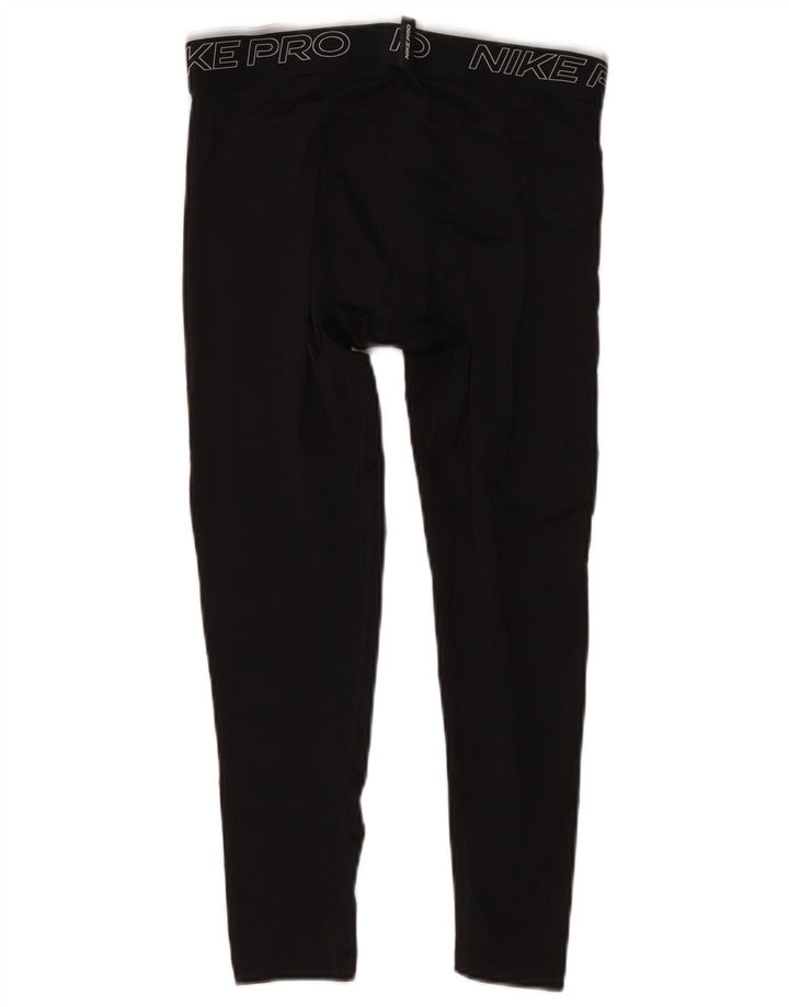 Leggings capri con gráfico Dri Fit para hombre Nike Poliéster negro mediano