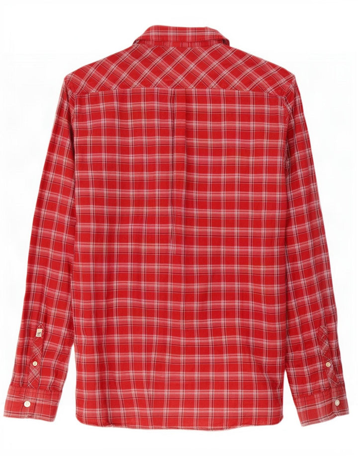 Camisa Scotch & Soda Hombre Medium Red Check Algodón