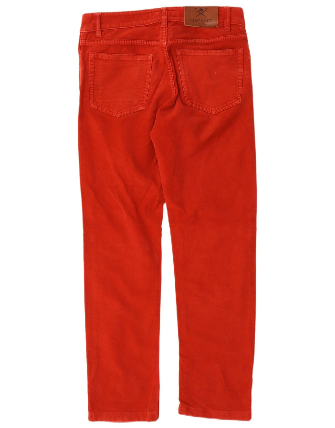Hackett Pantalones Casuales Rectos Para Hombre W30 L29 Algodón Rojo