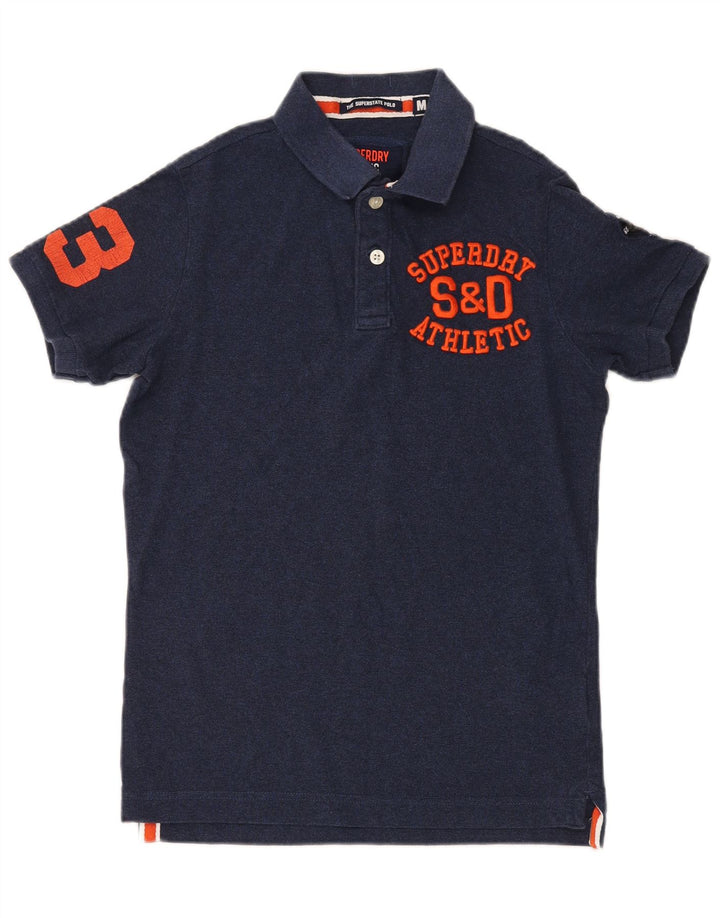 Superdry Polo Gráfico De Algodón Azul Marino Medio Para Hombre