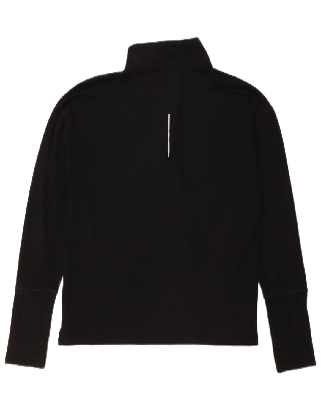 Nike Dri Fit - Camiseta de manga larga con cuello y cremallera para hombre, talla XS, color negro