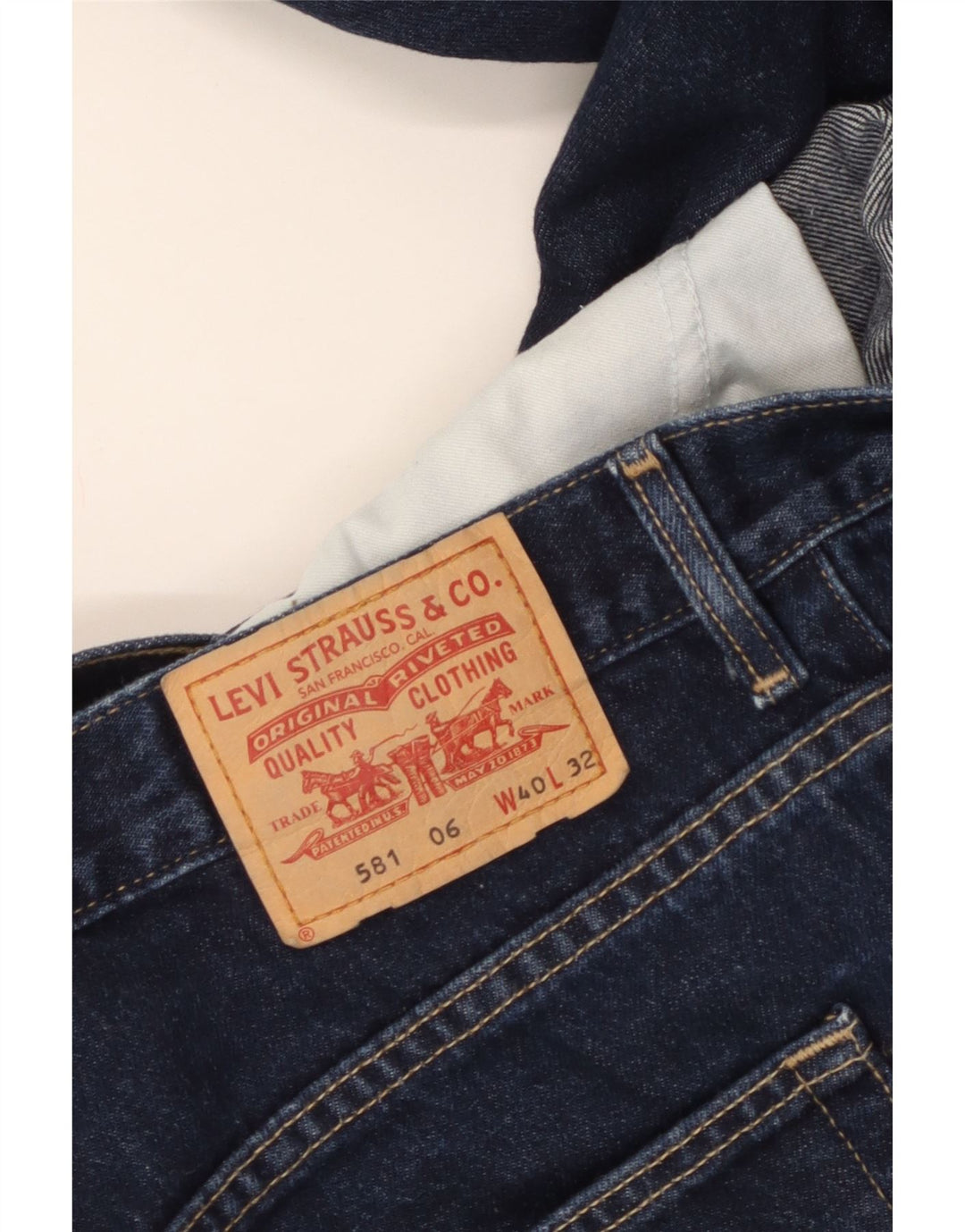 Levi's Hombre 581 Vaqueros Rectos W40 L32 Azul Marino