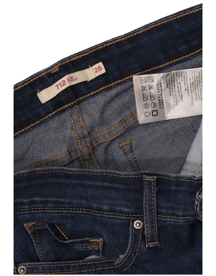 Vaqueros Levi's Mujer 712 Slim W28 L31 Algodón Azul