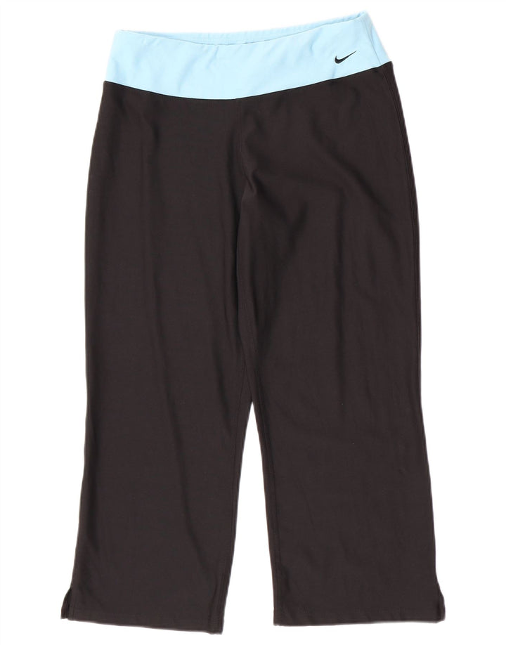 Nike Leggings Capri para Mujer UK 8/10 Mediano Negro Poliéster