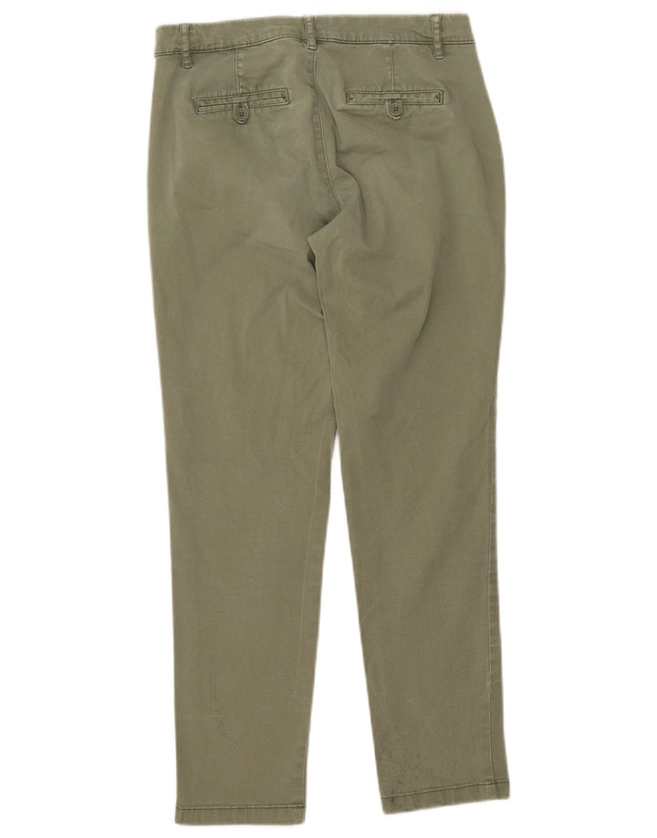 BENETTON Pantalones chinos ajustados para niña 13-14 años W26 L26 Caqui