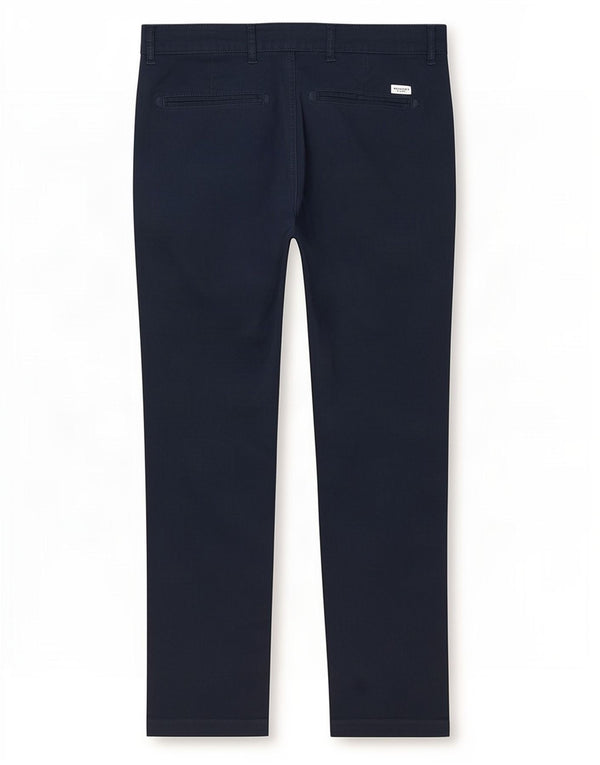 Jack & Jones Mens Slim Chino Pantalones W30 L30 Azul Marino Algodón