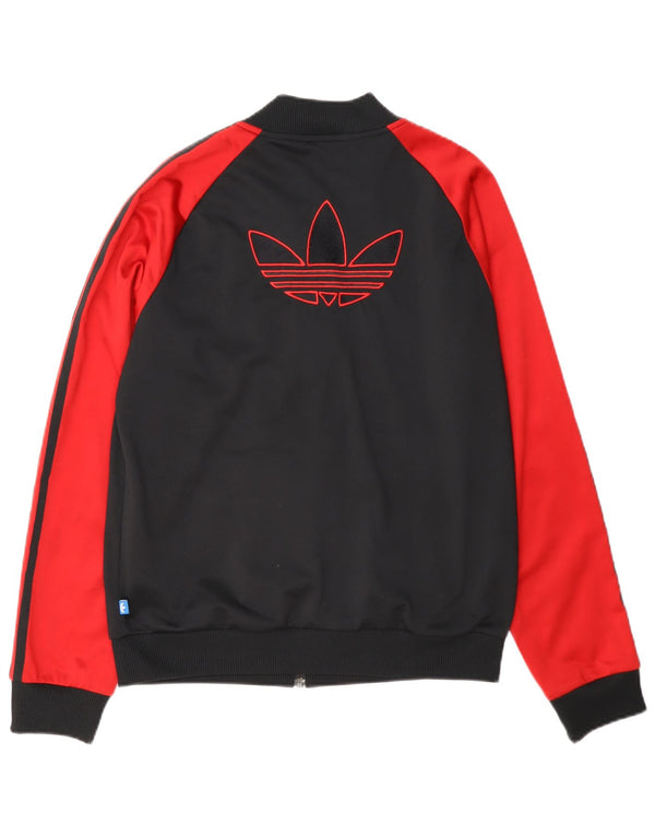 Adidas - Chaqueta de chándal para mujer, talla 40, talla grande, color negro, poliéster