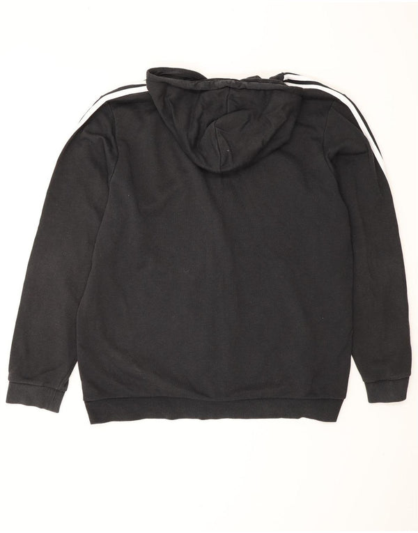 ADIDAS Sudadera con capucha y cremallera para hombre XL Algodón negro