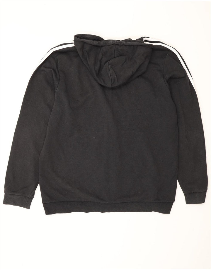 ADIDAS Sudadera con capucha y cremallera para hombre XL Algodón negro