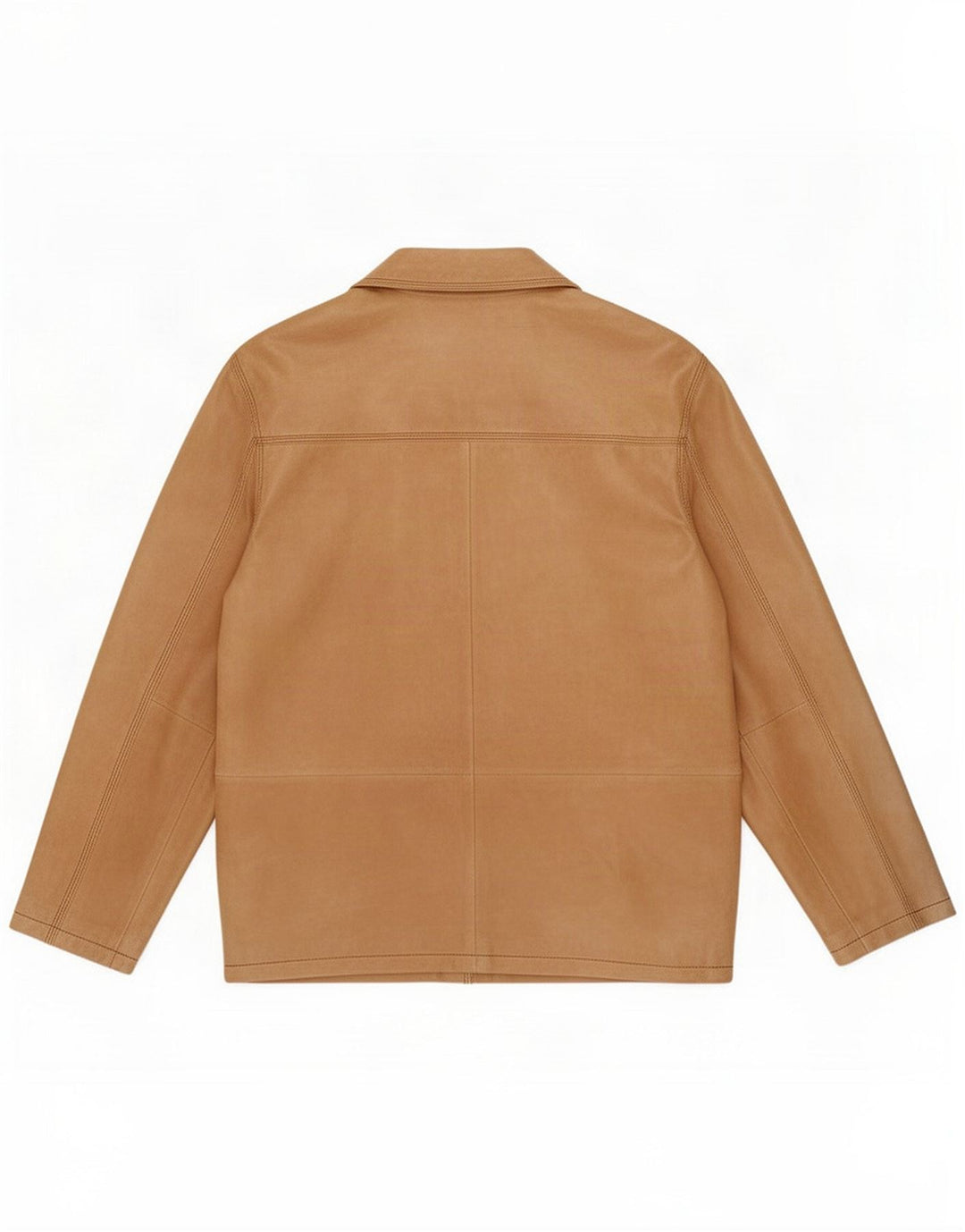 David Moore Chaqueta de cuero para hombre UK 42 XL Marrón Clásico