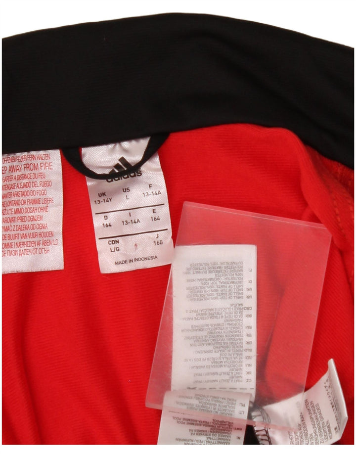 ADIDAS Chaqueta de chándal con gráfico para niños 13-14 años Bloque de color negro