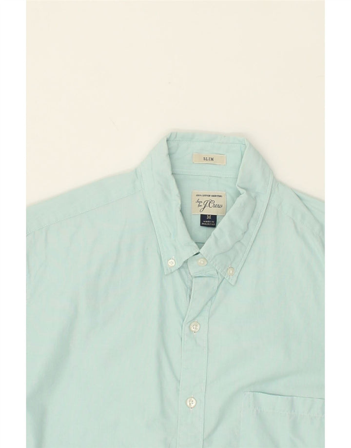 J. CREW Mens Slim Shirt Medium Turquoise Cotton Vintage J. Crew and Second-Hand J. Crew from Messina Hembry 