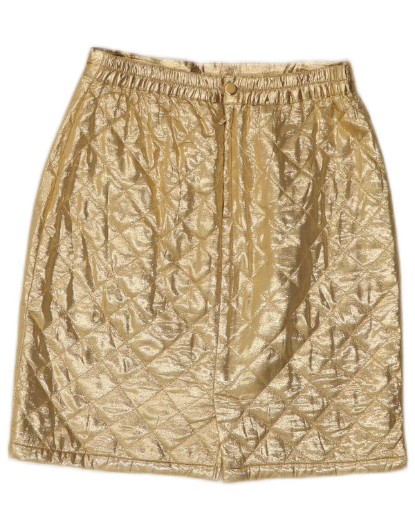 Laura Biagiotti Falda Recta Niña 9-10 Años W24 Acetato Dorado