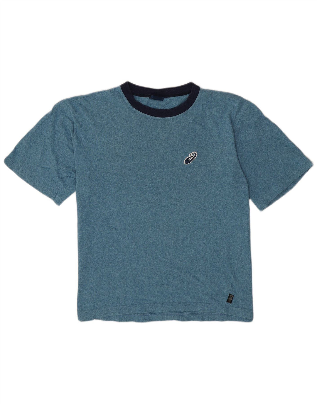 Camiseta Asics Hombre Top Medium Blue Moteado De Algodón