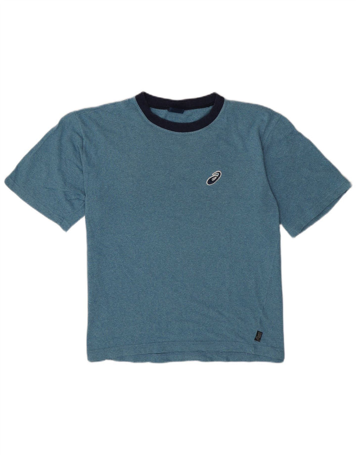 Camiseta Asics Hombre Top Medium Blue Moteado De Algodón