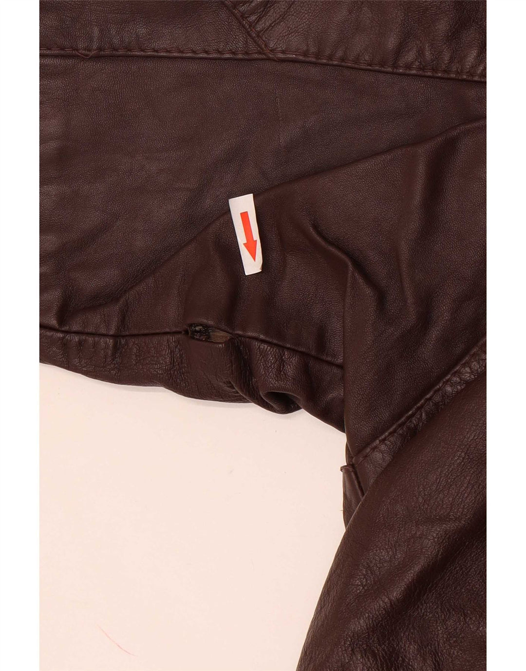 Vintage mujer chaqueta de cuero Reino Unido 14 marrón grande
