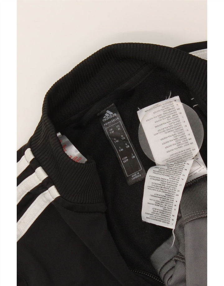 Adidas - Chaqueta de chándal para niño, 7-8 años, color negro, poliéster
