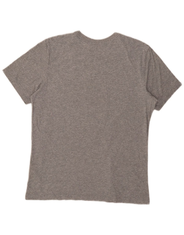 Nike - Camiseta gráfica para hombre, talla grande, algodón gris