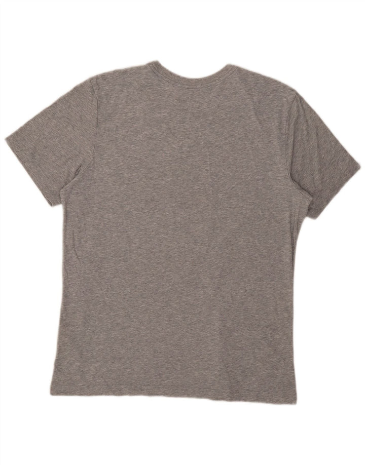 Nike - Camiseta gráfica para hombre, talla grande, algodón gris