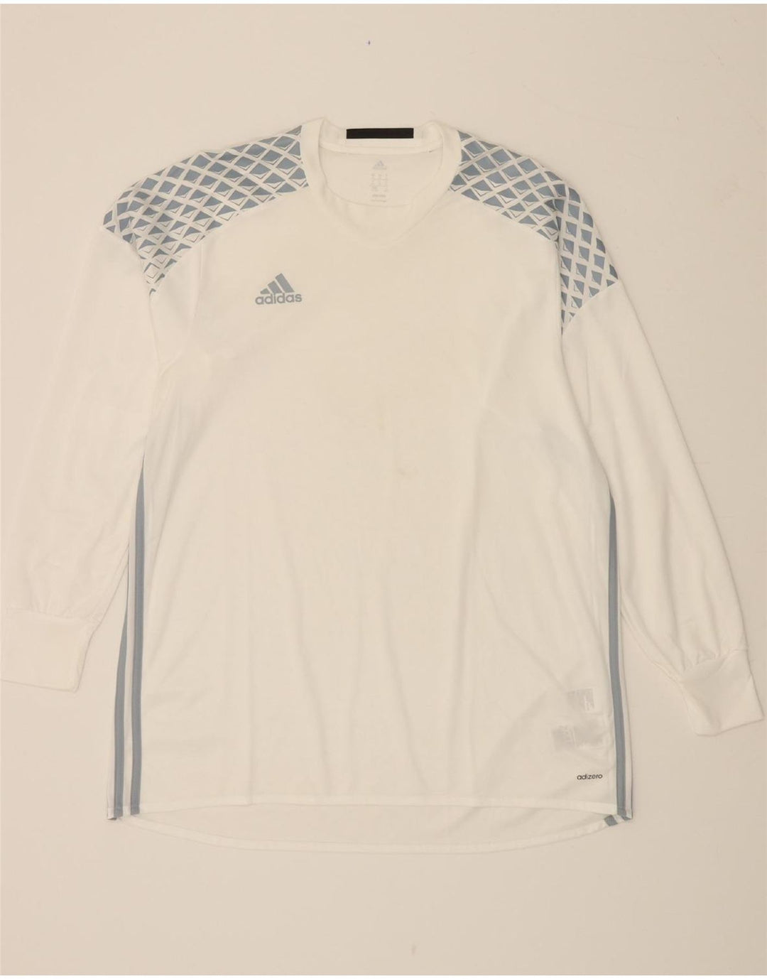 ADIDAS Hombre Adizero Graphic Top Manga Larga XL Poliéster Blanco