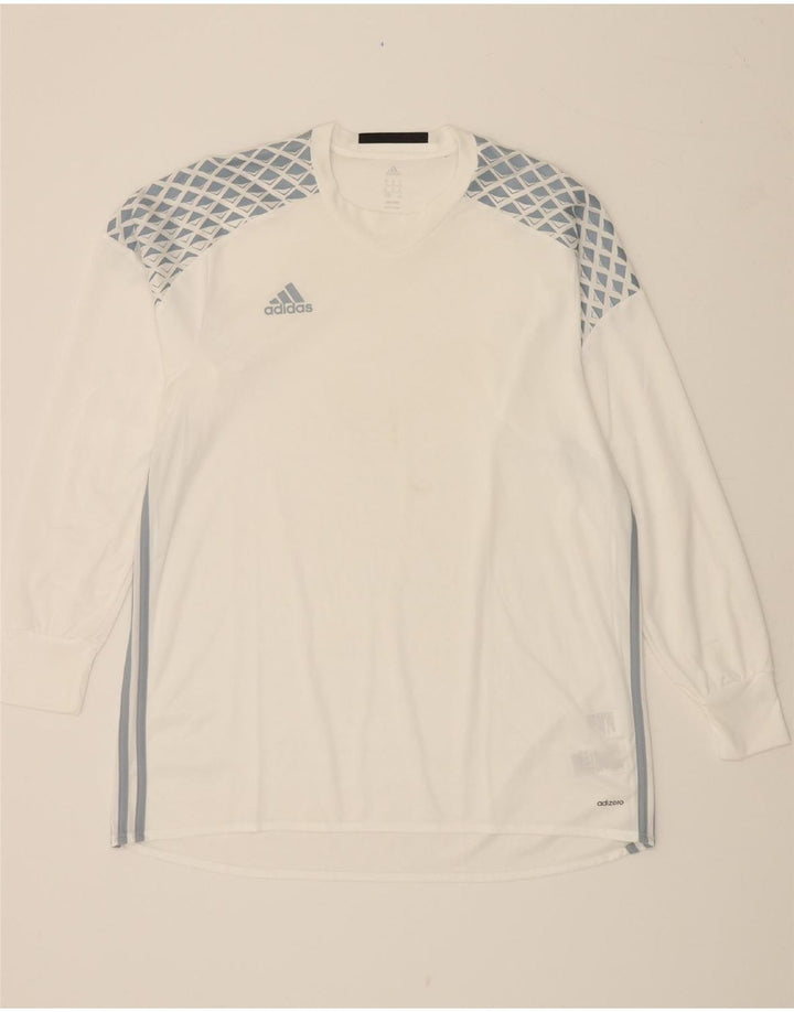 ADIDAS Hombre Adizero Graphic Top Manga Larga XL Poliéster Blanco