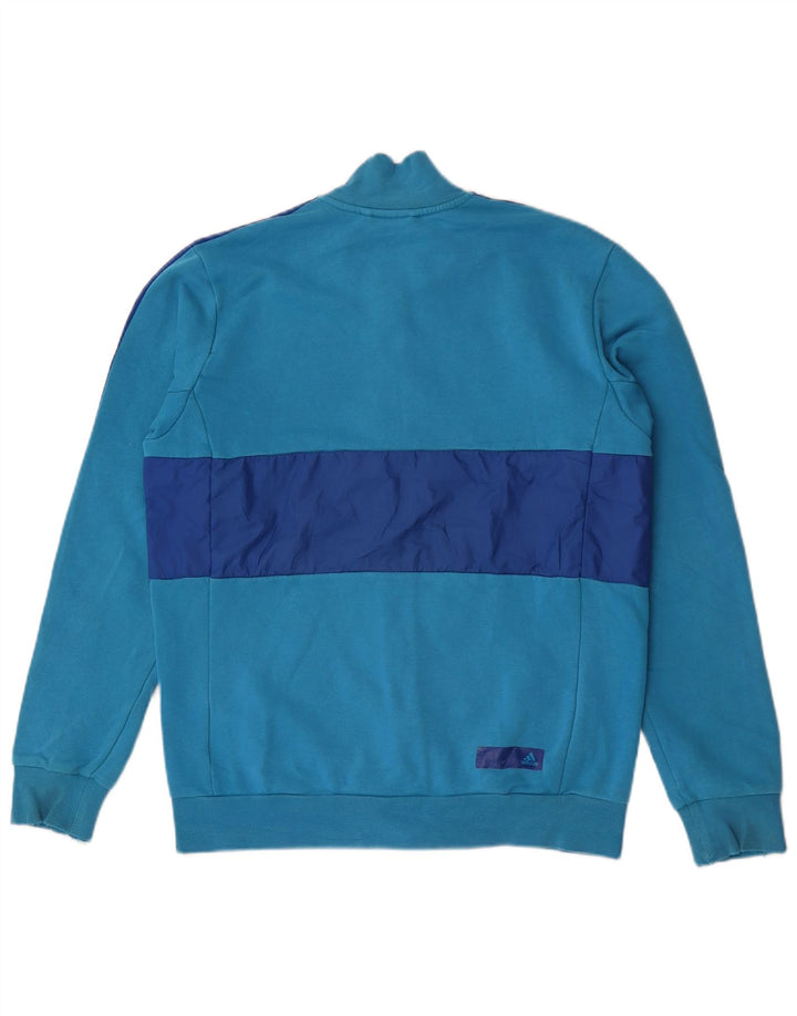 Adidas Hombre Chaqueta De Chándal Con Estampado Gráfico De Algodón Color Block Azul Medio