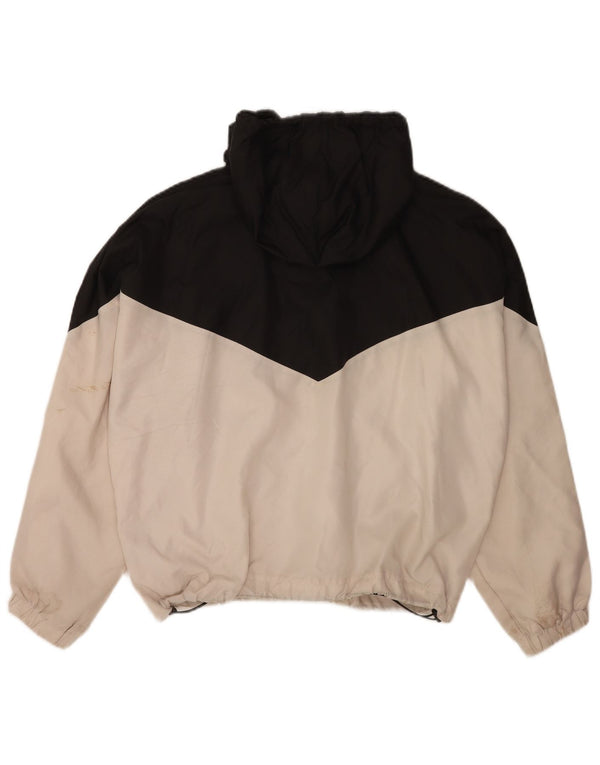 Levi's Chaqueta corta de chándal con capucha para mujer UK 40 XL Colorblock negro