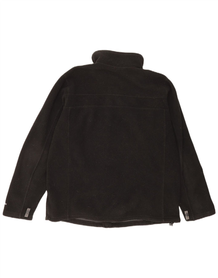The North Face Chaqueta polar con forro para hombre, talla 40, poliéster negro grande