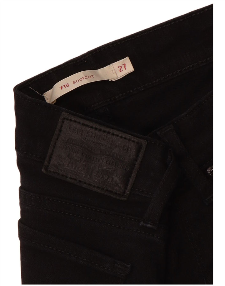 Levi's Mujer 715 Vaqueros Bootcut W27 L28 Negro