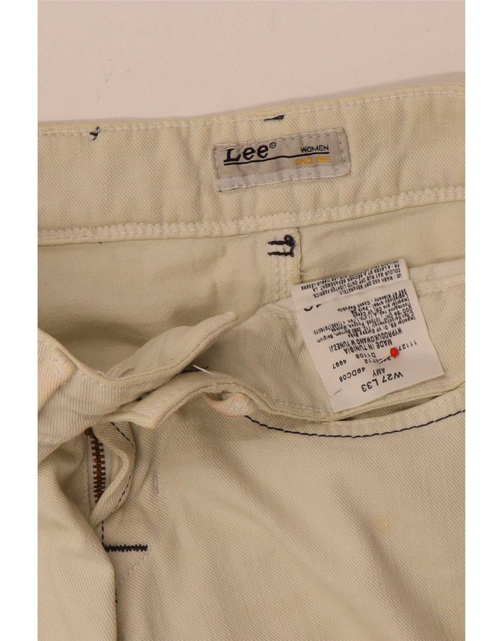 Vaqueros Lee Amy Slim para Mujer W27 L33 De Algodón Blanco Roto