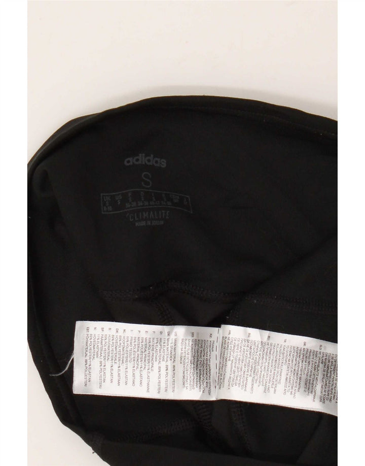 Adidas Leggings Climalite para mujer Reino Unido 8/10 Pequeño Negro Poliéster