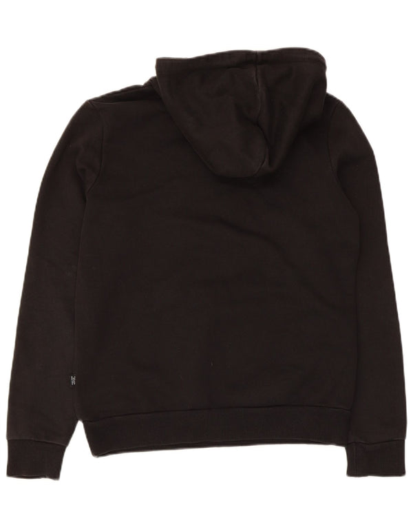 Puma Mujer Graphic Sudadera con capucha Jumper UK 10 Pequeño Algodón Negro