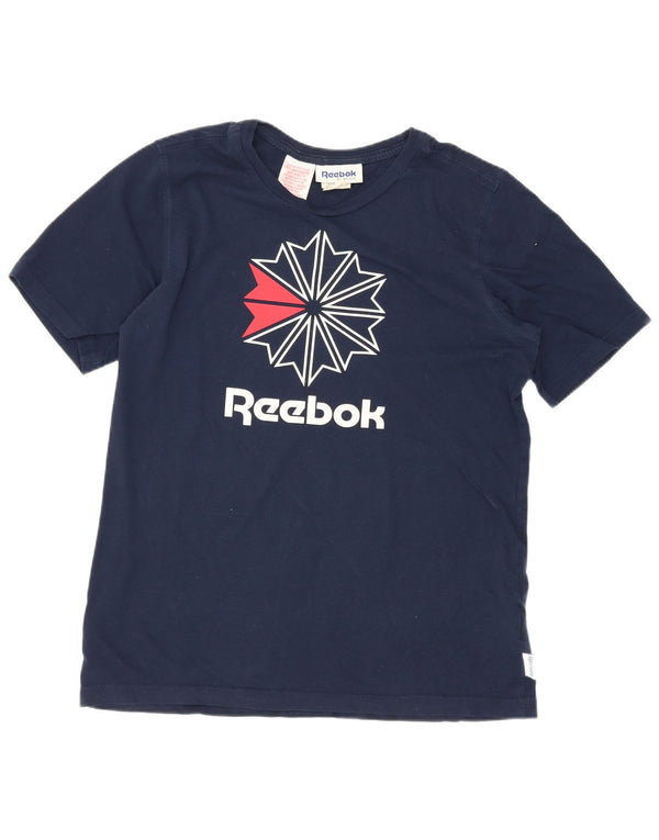 Reebok Camiseta Gráfica para Niños Top 13-14 Años Azul Marino Algodón