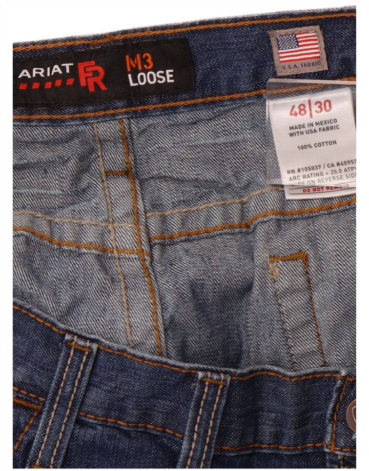 ARIAT Vaqueros Sueltos M3 para Hombre W48 L30 Algodón Azul