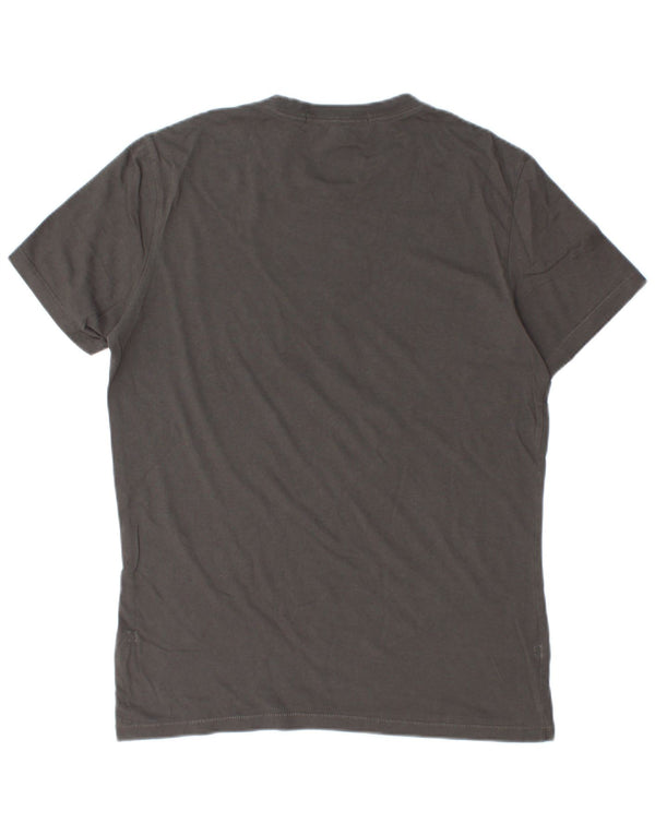 CALVIN KLEIN JEANS Camiseta gráfica para hombre Top grande de algodón gris