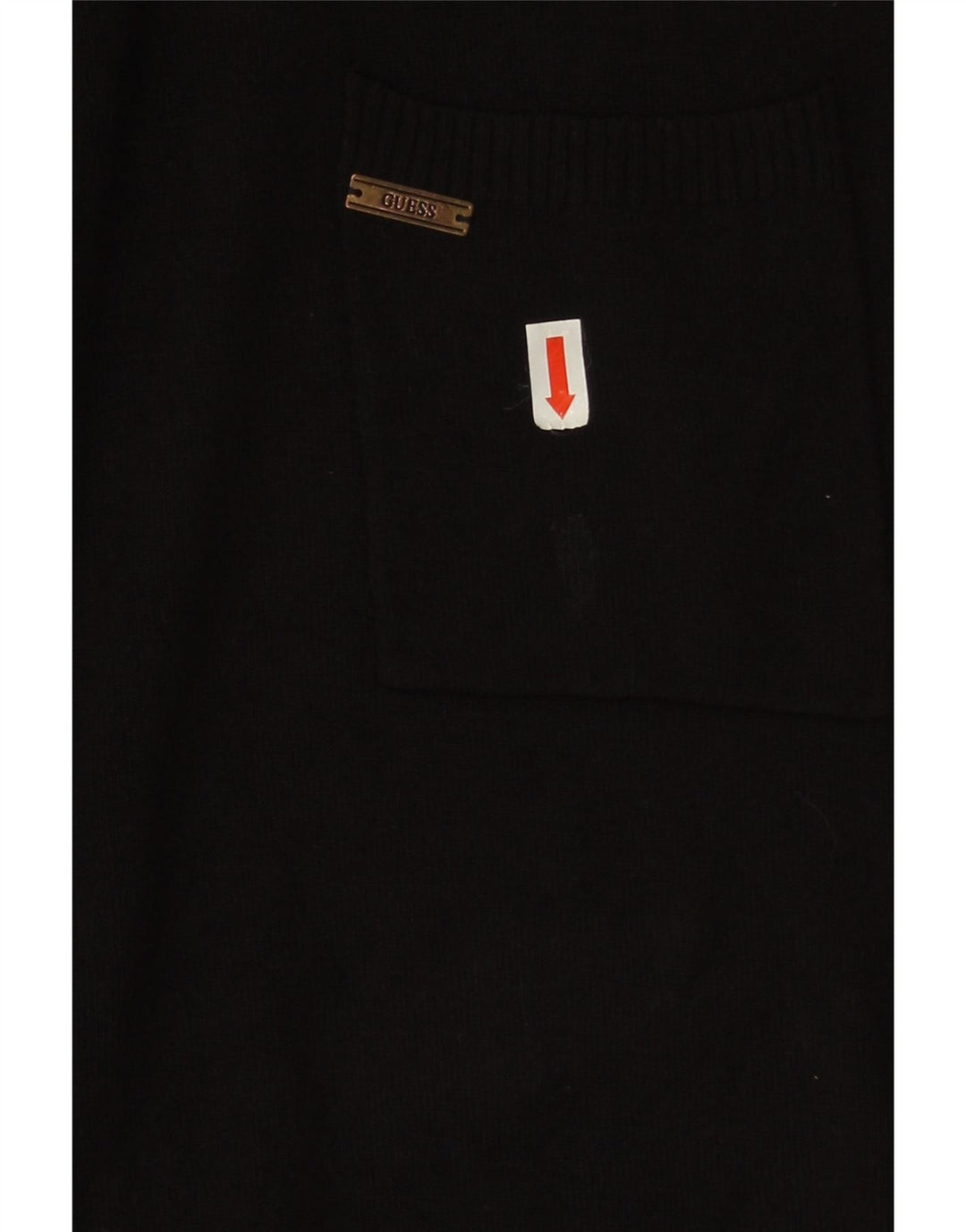 Guess Vestido tipo jersey para mujer UK 44 Viscosa negra mediana