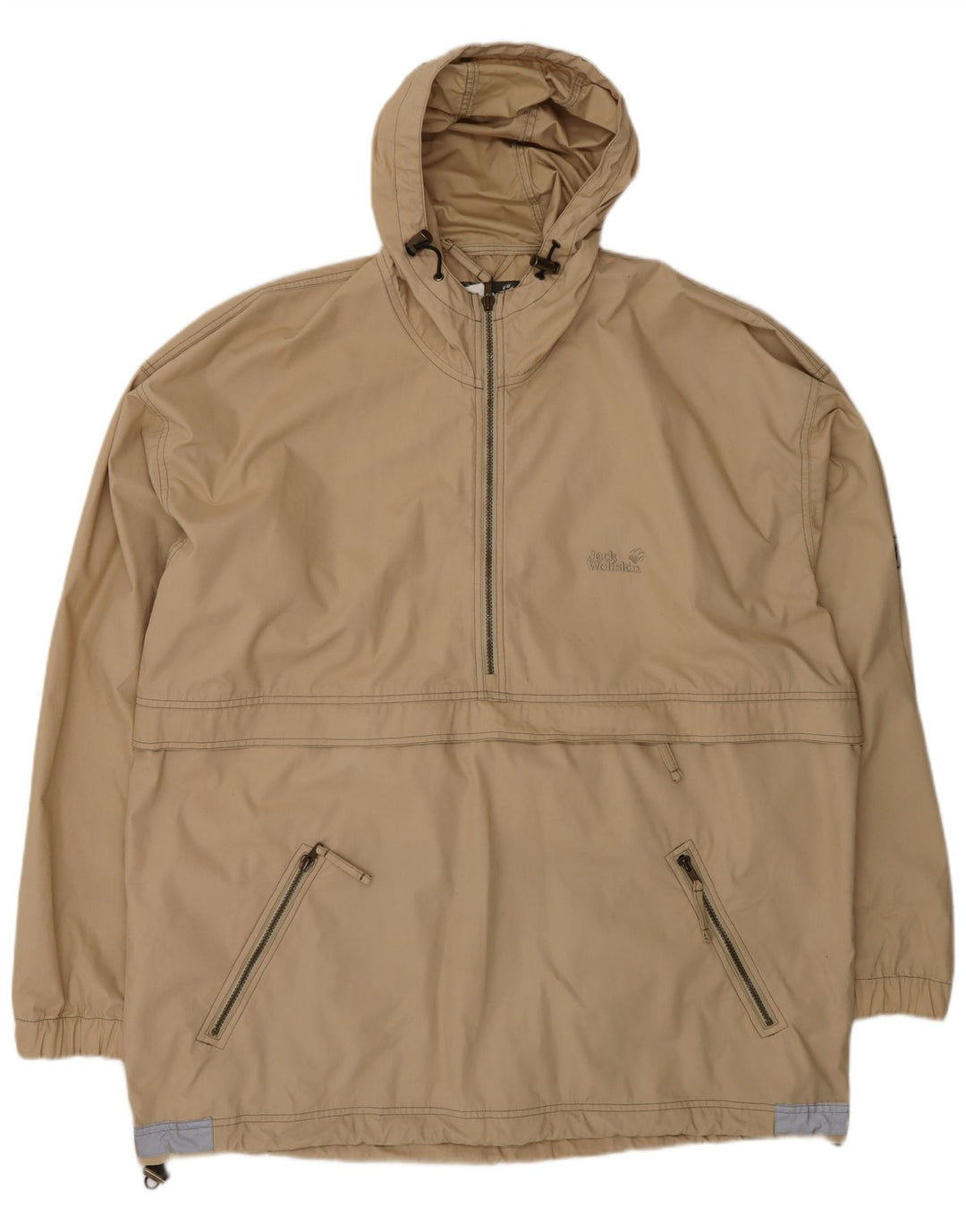 Jack Wolfskin Chaqueta Anorak con capucha para hombre UK 44 2XL Poliéster beige