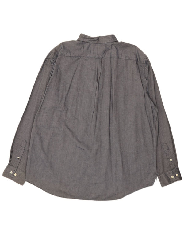 Camisa Nautica Hombre XL Gris Algodón