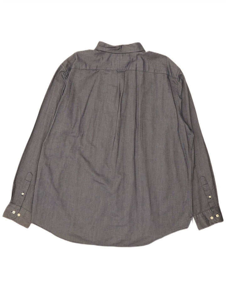 Camisa Nautica Hombre XL Gris Algodón