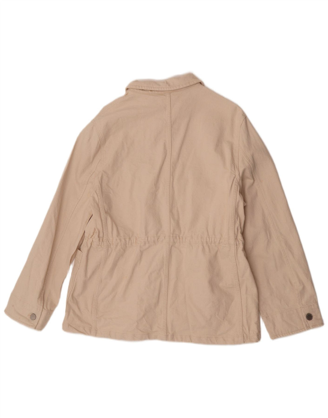 Chaqueta utilitaria vaquera para mujer Reiss UK 14 Mediana de algodón blanco roto