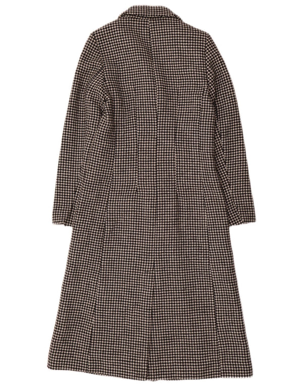 Marks & Spencer Abrigo cruzado para mujer UK 8 Small Black Houndstooth