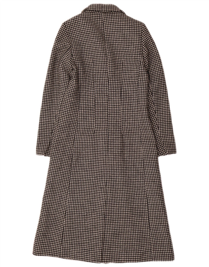Marks & Spencer Abrigo cruzado para mujer UK 8 Small Black Houndstooth