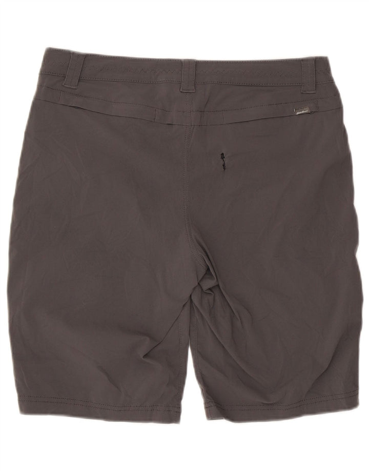 Eddie Bauer Pantalones cortos de senderismo para mujer US 10 Large W32 Nylon gris