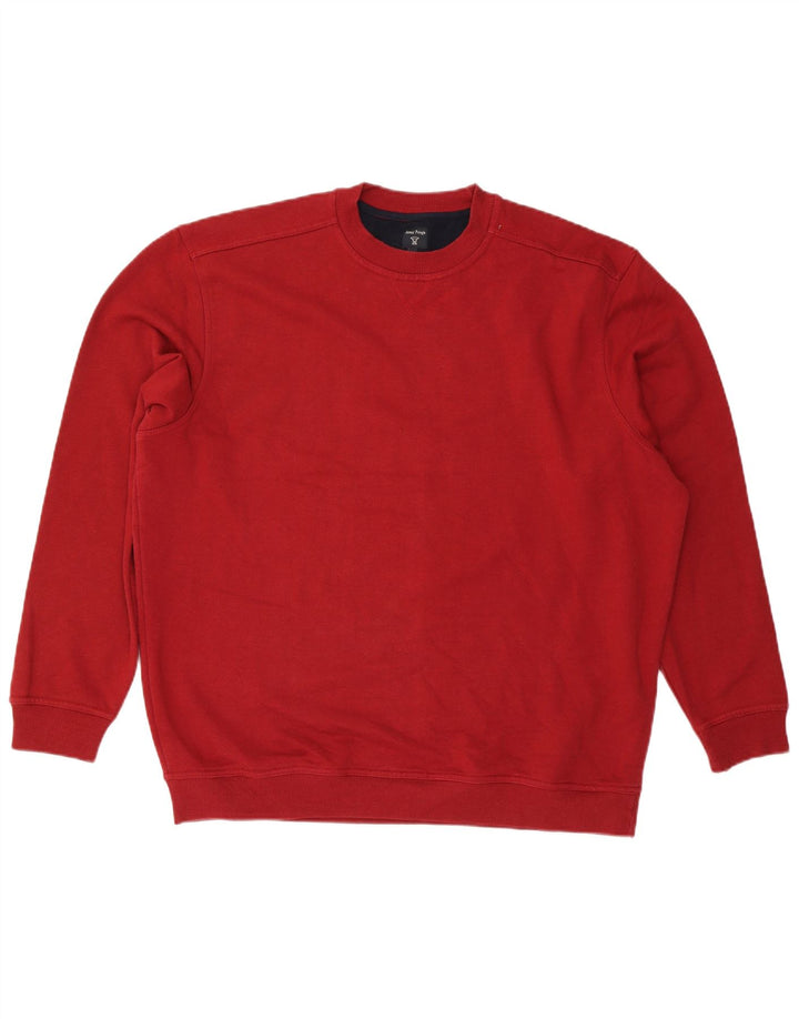James Pringle Sudadera para hombre Jumper 2XL Algodón rojo