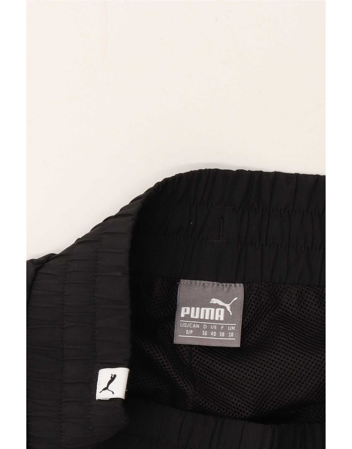 Puma Mujer Capri Chándal Pantalones UK 10 Small Negro