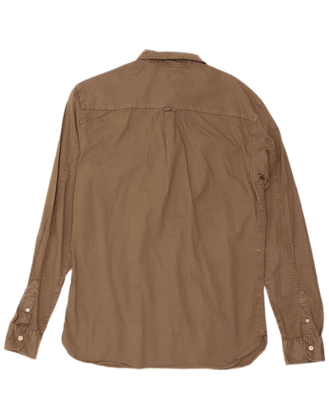 Camisa All Saints Hombre Algodón Marrón Medio
