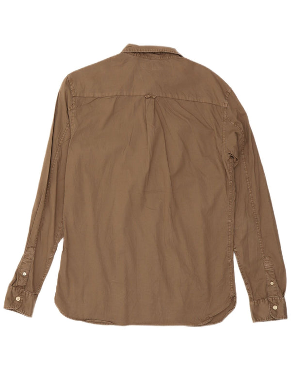 Camisa All Saints Hombre Algodón Marrón Medio